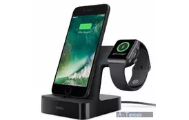 Док-станция Belkin PowerHouse iWatch + iPhone, black (F8J200vfBLK) - Фото