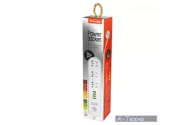 Сетевой фильтр питания ColorWay CW-CHU34W, 3 розетки/4USB White 2M (CW-CHU34W) - Фото