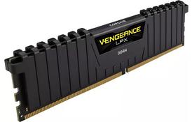 Модуль памяти для компьютера DDR4 16GB 2400 MHz Vengeance LPX Black CORSAIR (CMK16GX4M1A2400C16) - Фото