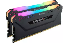 Модуль памяти CORSAIR Vengeance RGB Pro Black DDR4 3000MHz 16GB Kit 2x8GB XMP (CMW16GX4M2C3000C15) - Фото