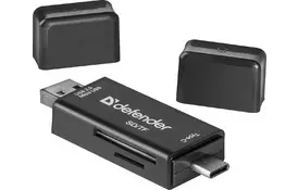 Считыватель флеш-карт Defender Card Reader Multi Stick USB2.0 Type A/B/C - SD/TF (83206)   - Фото