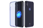 Чехол Baseus для iPhone X/Xs Simple Series Pluggy Transparent Blue