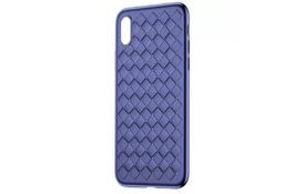 Чехол Baseus для iPhone X/Xs BV Weaving Blue - Фото