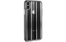 Чехол для моб. телефона Baseus Aurora для iPhone X, Transparent Black (WIAPIPHX-JG01) - Фото