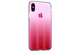 Baseus Aurora для iPhone X, Transparent Pink (WIAPIPHX-JG04) - Фото