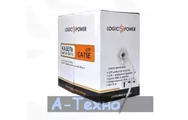 Кабель мережевий LogicPower UTP 305м cat.5e КВП(4*2*0,51)[CCA] (1696) - Фото