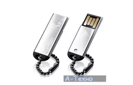 USB флеш накопитель Silicon Power 32Gb Touch 830 silver (SP032GBUF2830V1S) - Фото