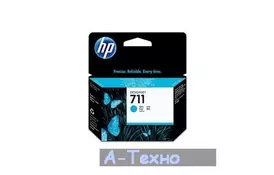 Картридж HP DJ No.711 DesignJet 120/520 Cyan (CZ130A) - Фото