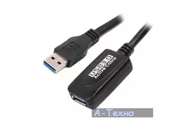 Дата кабель подовжувач активний USB3.0 AM/AF Viewcon (VE 057) - Фото