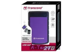 Зовнішній жорсткий диск 2.5" 2TB Transcend (TS2TSJ25H3P) - Фото Зовнішній жорсткий диск 2.5" 2TB Transcend (TS2TSJ25H3P) - Фото