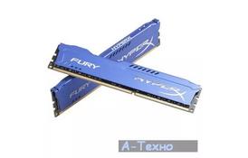 Модуль пам'яті для комп'ютера DDR3 16Gb (2x8GB) 1866 MHz HyperX Fury Blu Kingston (HX318C10FK2/16) - Фото