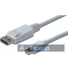 Кабель мультимедийный miniDisplayPort to DisplayPort 3.0m DIGITUS (AK-340102-030-W)