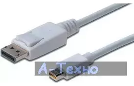 Кабель мультимедийный miniDisplayPort to DisplayPort 3.0m DIGITUS (AK-340102-030-W) - Фото