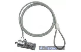 Тросик с замком для ноутбука F&K NLOCK02K (NLOCK01P) - Фото