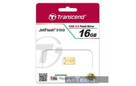 USB флеш накопичувач Transcend JetFlash 510, Gold Plating (TS16GJF510G) - Фото