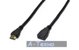Кабель мультимедийный HDMI to HDMI 5.0m DIGITUS (AK-330201-050-S) - Фото