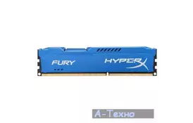 Модуль пам'яті для комп'ютера DDR3 8Gb 1866 MHz HyperX Fury Blu Kingston (HX318C10F/8) - Фото