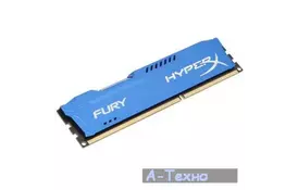 Модуль пам'яті для комп'ютера DDR3 8Gb 1600 MHz HyperX Fury Blu Kingston (HX316C10F/8) - Фото