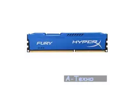 Модуль пам'яті для комп'ютера DDR3 4Gb 1600 MHz HyperX Fury Blu Kingston (HX316C10F/4) - Фото