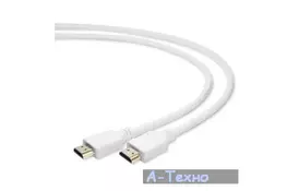 Кабель мультимедийный HDMI to HDMI 1.0m Cablexpert (CC-HDMI4-W-1M) - Фото