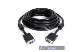 Кабель мультимедийный VGA 5.0m Cablexpert (CC-PPVGA-5M-B) - Фото