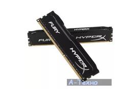 Модуль памяти для компьютера DDR3 8Gb (2x4GB) 1866 MHz HyperX Fury Black Kingston (HX318C10FBK2/8) - Фото