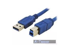 Кабель для принтера USB 3.0 AM/BM 1.8m Cablexpert (CCB-USB3-AMBM-10) - Фото