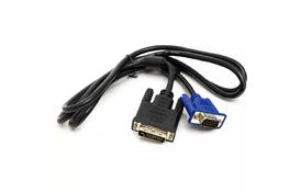 Кабель мультимедийный PowerPlant DVI-I (24+5) (M) - VGA (M), 1м  - Фото