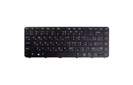Клавіатура для ноутбука HP Probook 430 G3, 440 G3 чорний, чорний фрейм - Фото