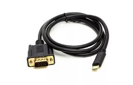Кабель мультимедийный PowerPlant USB Type-C 3.1 (M) - VGA (M), 1 м - Фото