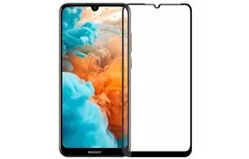 Захисне скло Full screen PowerPlant для Huawei Y7 (2019), Black - Фото