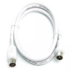 Кабель коаксиальный PowerPlant AV 75 Ом, 1.5 м, белый