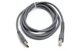 Кабель для сканеров штрих-кода PowerPlant USB (M) - RJ45 (M), 1 м - Фото