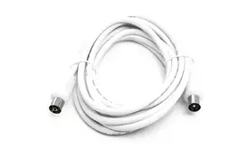 Кабель мультимедийный PowerPlant AV 75 Ом, 3 м, белый  - Фото