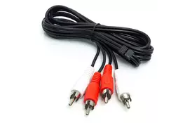 Кабель мультимедийный PowerPlant 2*RCA (M) - 2*RCA (M), 1 м - Фото