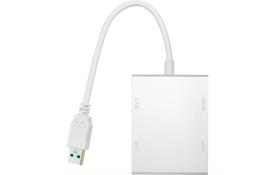 Перехідник PowerPlant USB 3.0 - HDMI, DVI, VGA, RJ45 Gigabit Ethernet - Фото