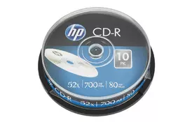 Диск CD HP CD-R 700MB 52X 10шт Spindle (69308/CRE00019-3) - Фото