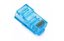 Коннектор RJ45 cat.5e UTP 8P8C Blue 100 шт Merlion (05355) - Фото