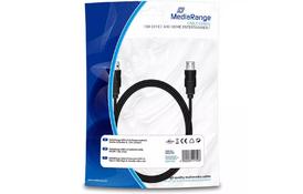 Дата кабель USB 2.0 AM/AF 1.8m MediaRange (MRCS154) - Фото