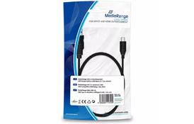 Дата кабель USB 2.0 AM to Micro 5P 1.2m MediaRange (MRCS138) - Фото