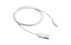 Дата кабель USB 2.0 AM to Type-C 1.0m white CANYON (CNE-USBC1W) - Фото