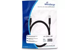Кабель для принтера USB 2.0 AM/BM 1.8m MediaRange (MRCS101) - Фото