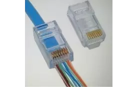 Коннектор RJ45 cat.6, сквозные отверстия, 50 шт Merlion (10583) - Фото