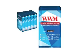 Лента к принтерам 10мм х 12м HD п. Black*5шт WWM (R10.12HR5) - Фото