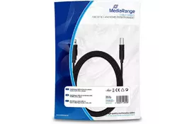 Кабель для принтера USB 2.0 AM/BM 3.0m MediaRange (MRCS103) - Фото