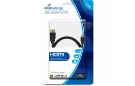 Кабель мультимедийный HDMI to HDMI 1.5m MediaRange (MRCS165) - Фото