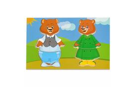 Развивающая игрушка Мир деревянных игрушек Два медведя (Д182) - Фото