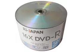 Диск DVD RIDATA 4.7GB 16x Ri-JAPAN Bulk 50 шт DVD-R (907WEDREML001) - Фото