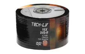 Диск DVD RIDATA 4,7Gb 16x Bulk 50 pcs, TECH-LV DVD-R (907WEDRSAY005) - Фото