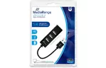 Концентратор MediaRange USB 2.0 hub 1:4, bus-powered, black (MRCS502)